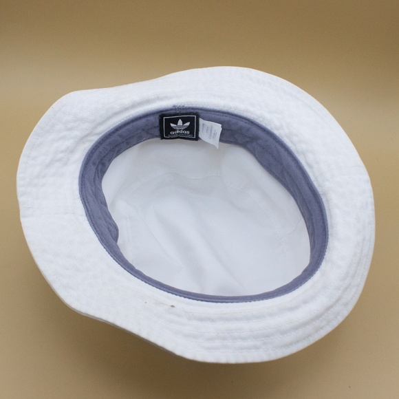 Adidas White Bucket Cotton Twill Hat Women's Size OSFM - Picture 6 of 6